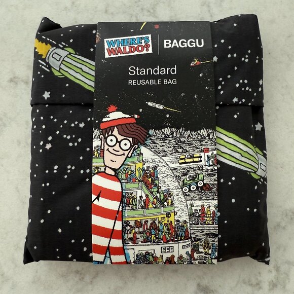 BAGGU Handbags - NWT Baggu Where's Waldo in the Future Space Standard Reusable Bag Foldable